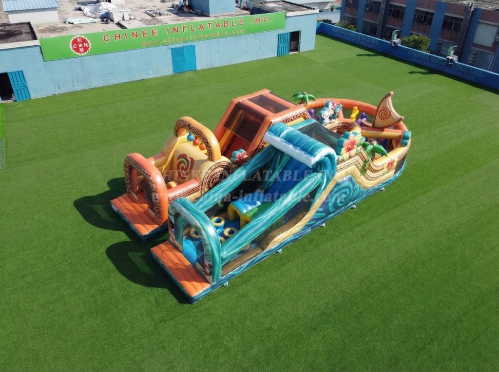 T7-5108 Moana Theme Inflatable Obstacle Courses