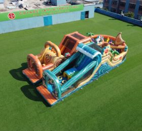 T7-5108 Moana Theme Inflatable Obstacle Courses