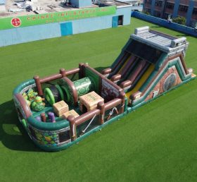 T7-5116 Ninja Turtles Theme Inflatable Obstacle Courses