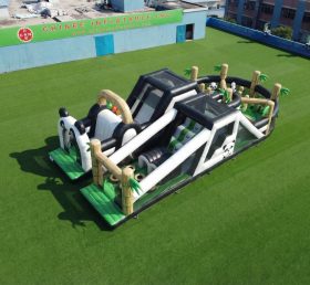 T7-5120 Panda Theme Inflatable Obstacle Courses