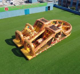 T7-5129 Pizza Theme Inflatable Obstacle Courses