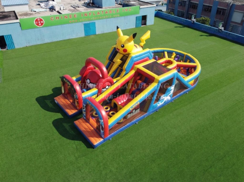 T7-5131 Pokemon Theme Inflatable Obstacle Courses