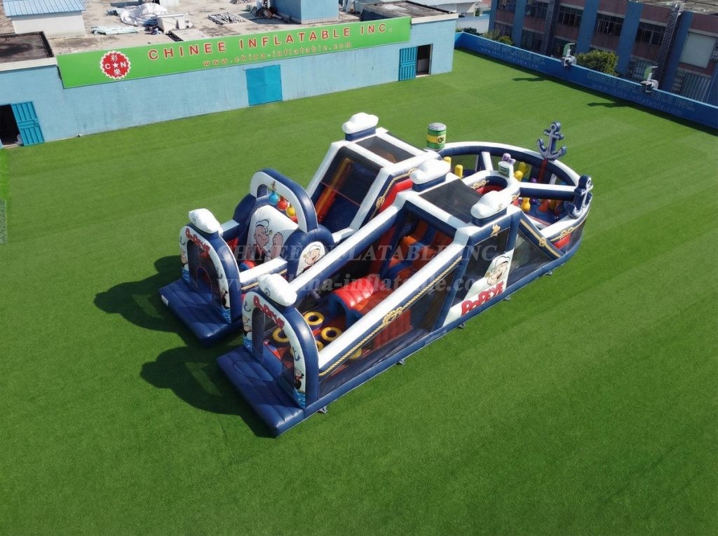 T7-5133 Popeye Theme Inflatable Obstacle Courses