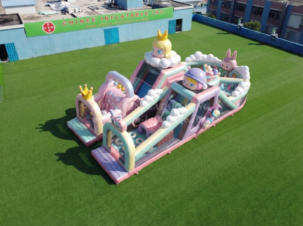 T7-5134 Pop Mart Theme Inflatable Obstacle Courses