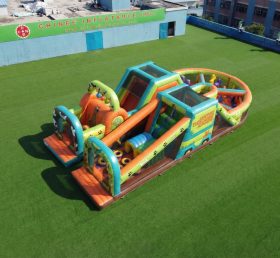 T7-5142 Scooby-Doo Theme Inflatable Obstacle Courses