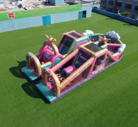 T7-5145 Shimmer & Shine Theme Inflatable Obstacle Courses