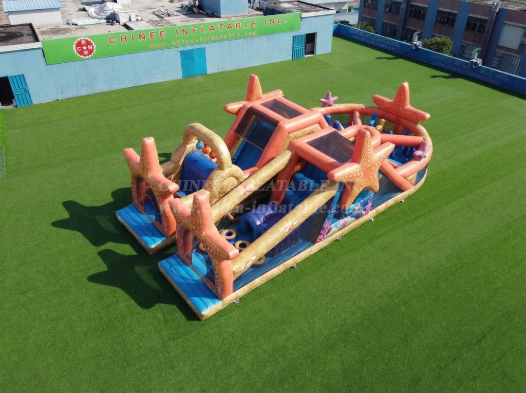 T7-5154 Starfish Theme Inflatable Obstacle Courses
