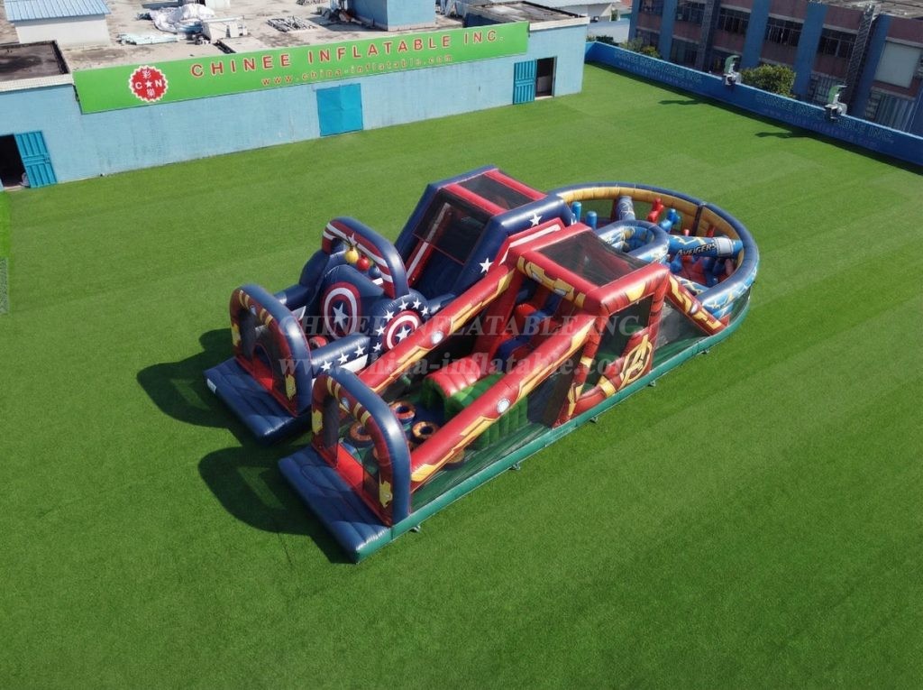 T7-5162 The Avengers Theme Inflatable Obstacle Courses