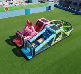 T7-5166 The Powerpuff Girls Theme Inflatable Obstacle Courses