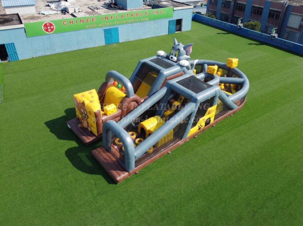 T7-5172 Tom And Jerry Theme Inflatable Obstacle Courses