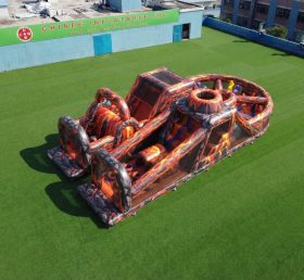 T7-5180 Volcano Theme Inflatable Obstacle Courses