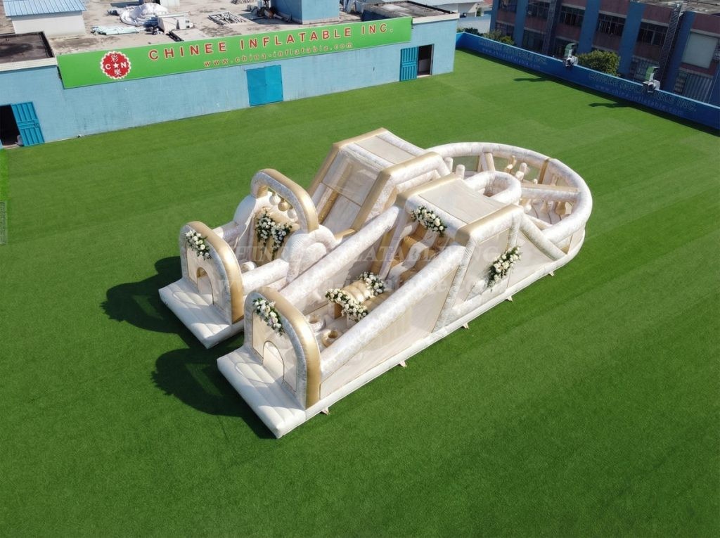 T7-5181 Weddings Theme Inflatable Obstacle Courses