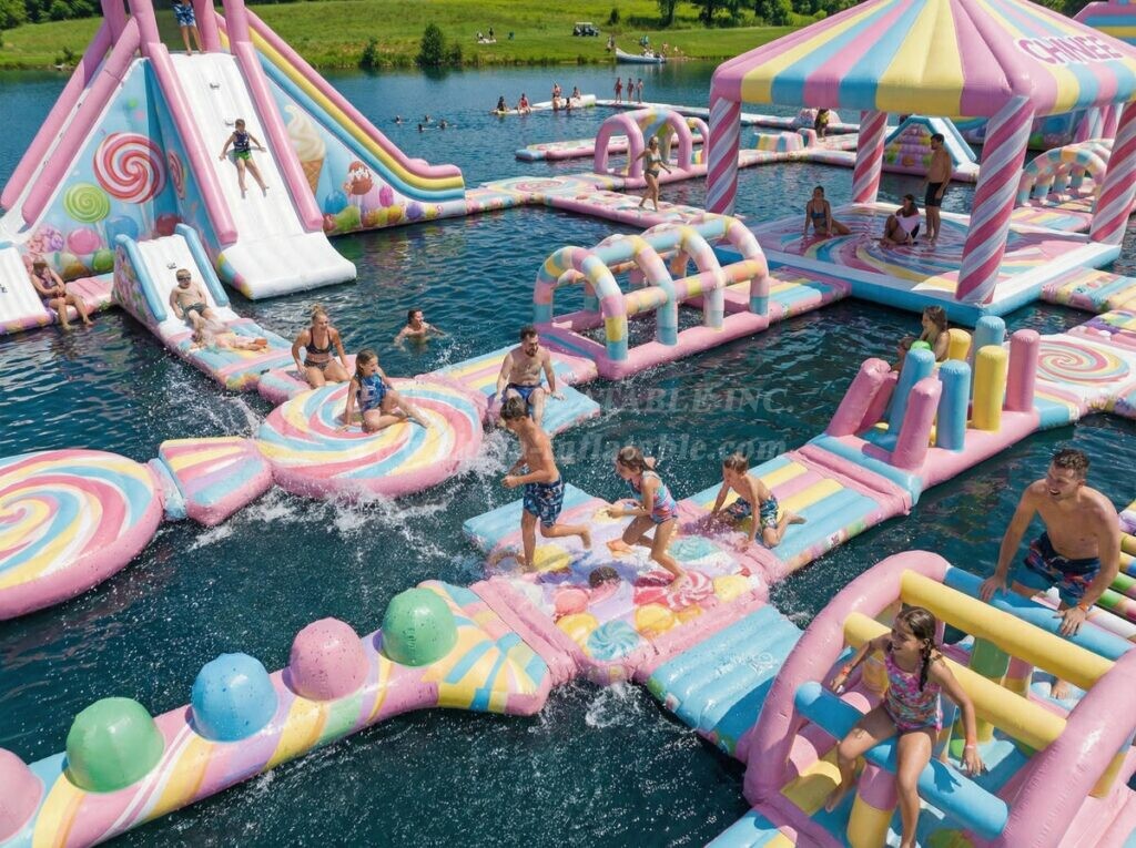 S626 Candy Theme Inflatable Water Park