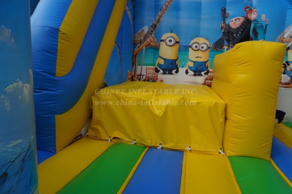 T6-8488 Minions themed Inflatable FunCity