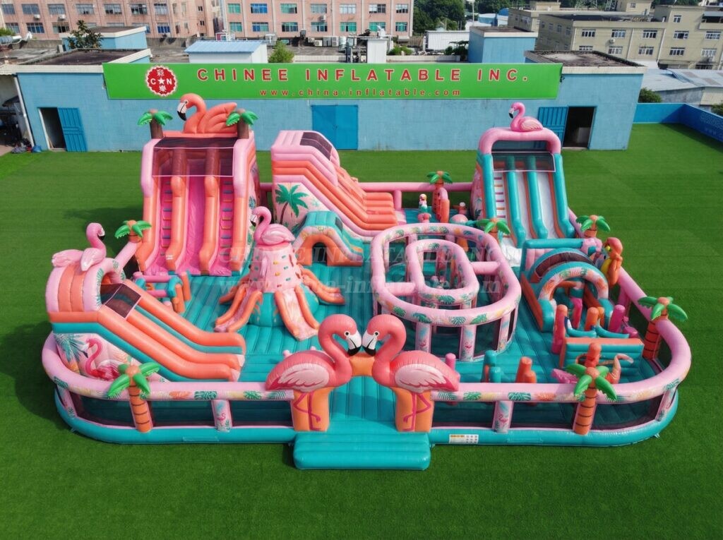 GF3-1458 Flamingo Theme Inflatable Playground