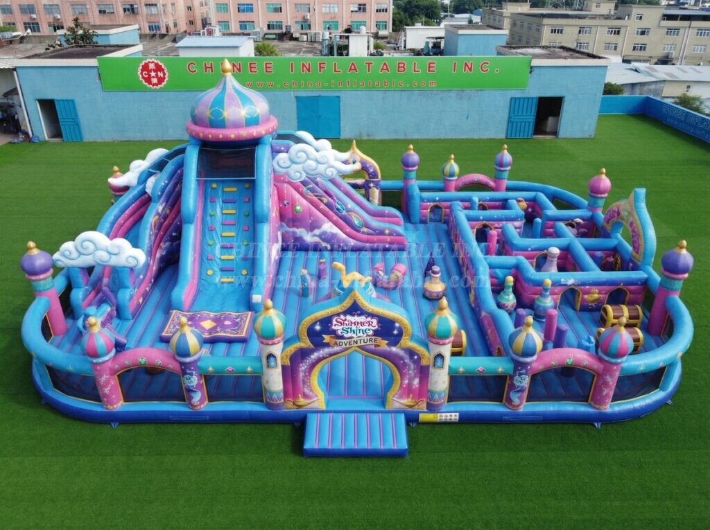 GF3-1509 Shimmer & Shine Theme Inflatable Playground
