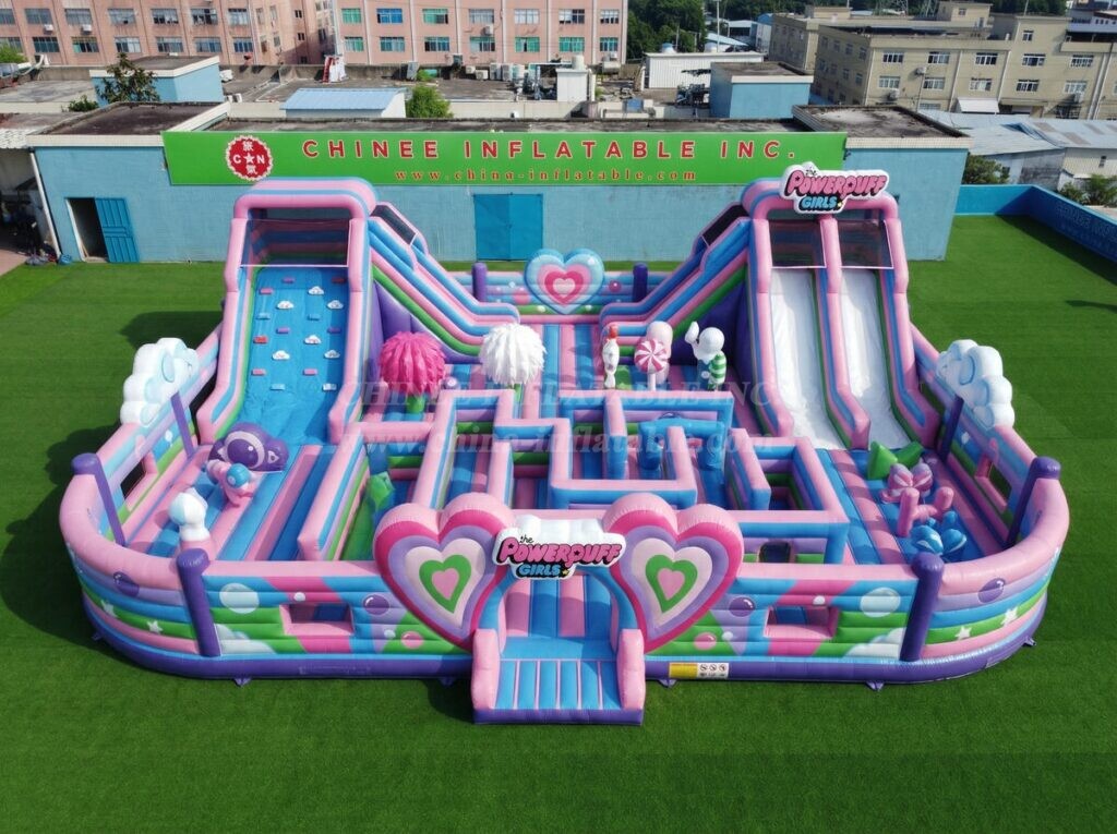 GF3-1518 The Powerpuff Girls Theme Inflatable Playground