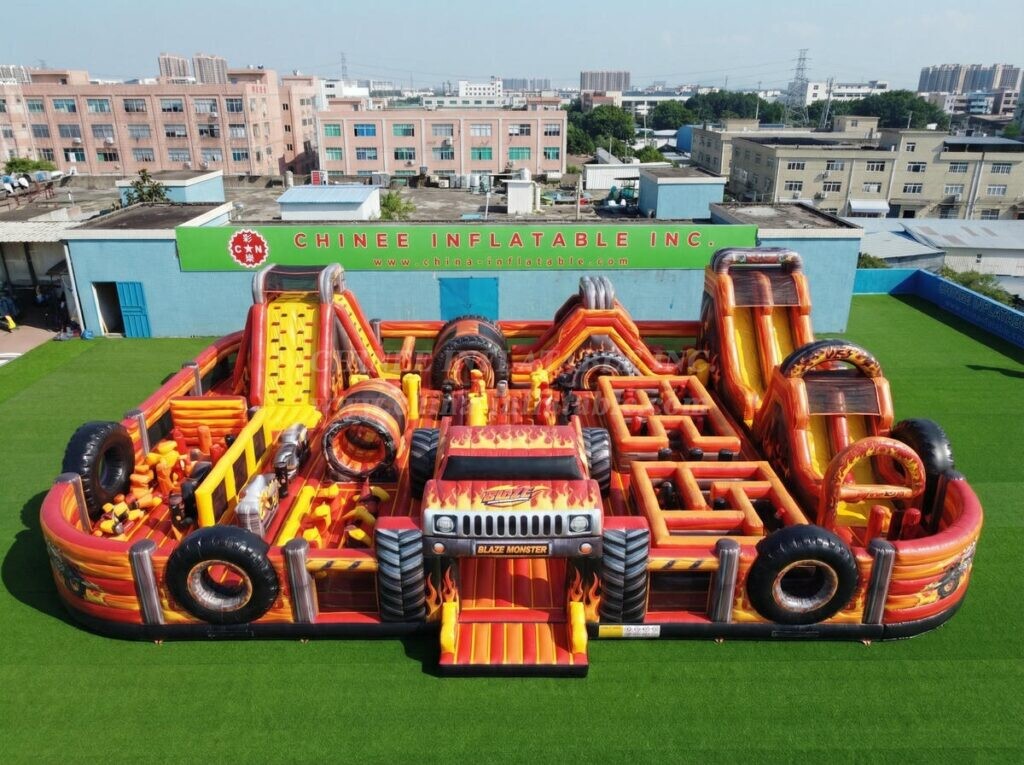 GF3-1534 Blaze Monster Theme Inflatable Park