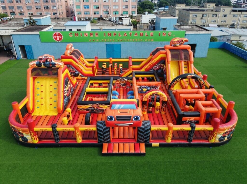 GF3-1535 Blaze Monster Theme Inflatable Park