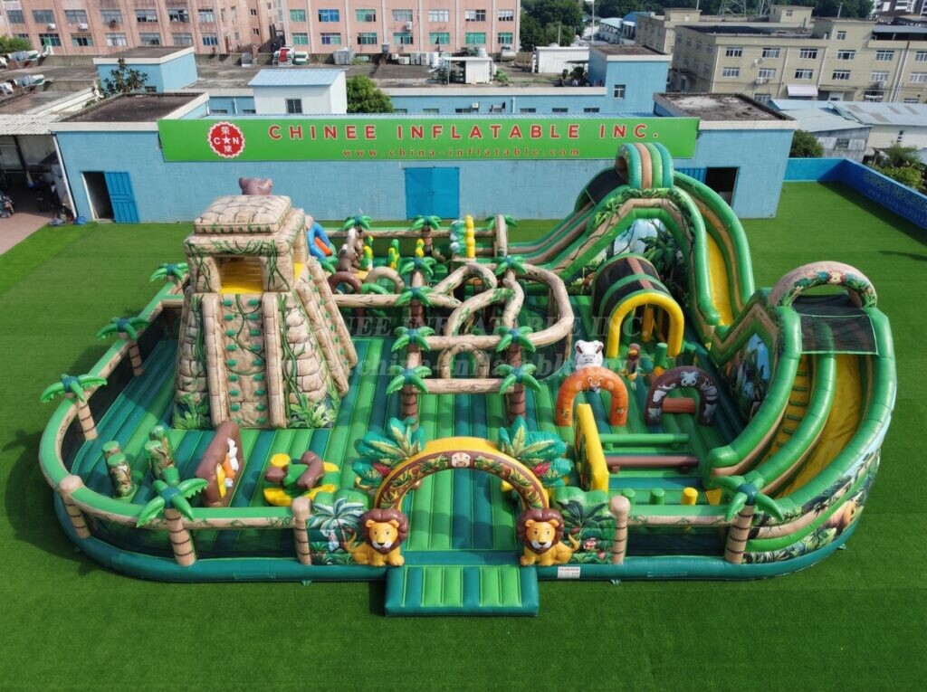 GF3-1539 Jungle Theme Inflatable Park