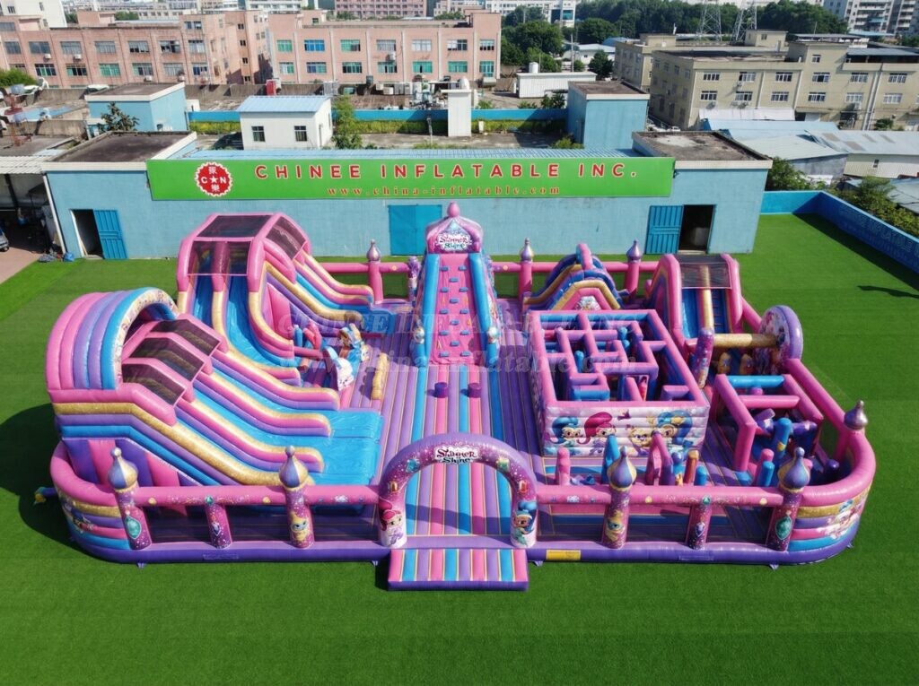 GF3-1553 Shimmer & Shine Theme Inflatable Park