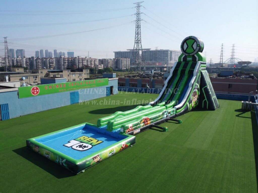 GS2-110 Ben 10 Theme Giant Inflatable Water Slide