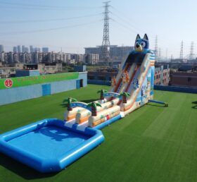 GS2-113 Bluey Theme Giant Inflatable Water Slide