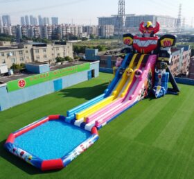GS2-176 Power Rangers Theme Giant Inflatable Water Slide