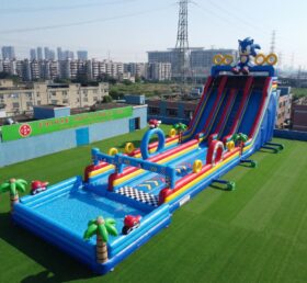 GS2-186 Sonic Theme Giant Inflatable Water Slide