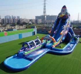 GS2-187 Space Theme Giant Inflatable Water Slide