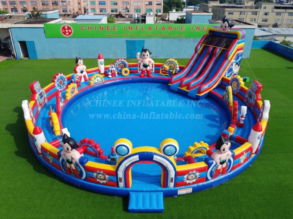 Pool3-851 Astro Boy Theme Inflatable Pool Water Park