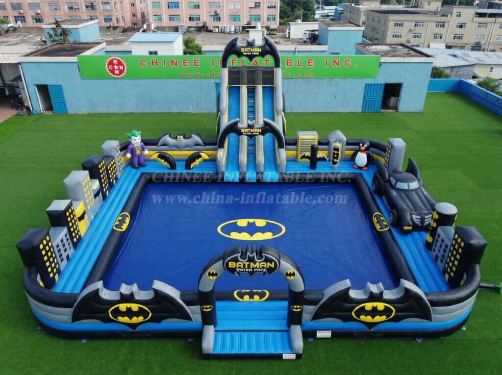 Pool3-854 Batman Theme Inflatable Pool Water Park