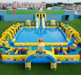 Pool3-884 Minions Theme Inflatable Pool Water Park
