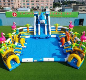 Pool3-888 Ocean Theme Inflatable Pool Water Park