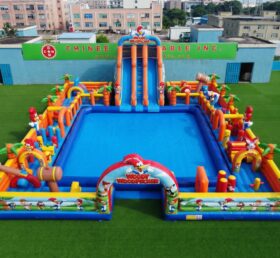 Pool3-925 Woody Woodpecker Theme Inflatable Pool Water Park