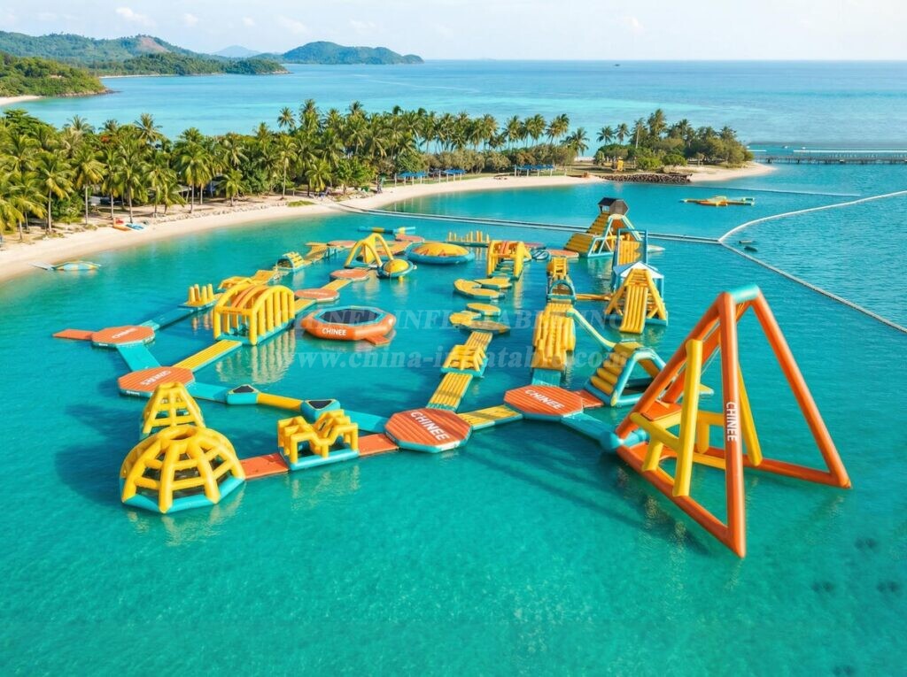 S597 Inflatable Water Park Aqua Park Water Island