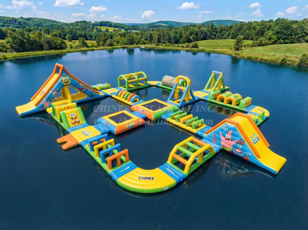 S618 SpongeBob Theme Inflatable Water Park