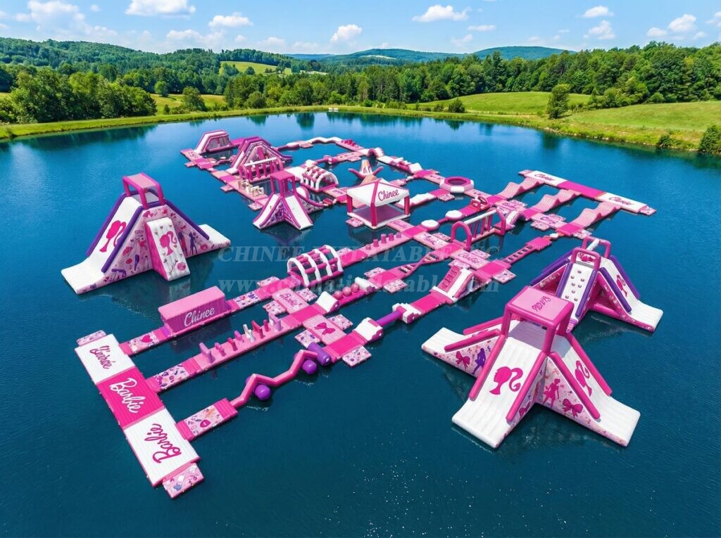S624 Barbie Theme Inflatable Water Park
