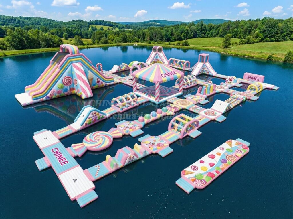 S626 Candy Theme Inflatable Water Park