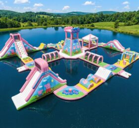 S644 Peppa Pig Theme Inflatable Water Park
