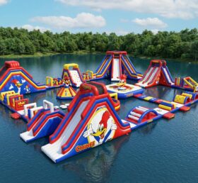S661 Woody Woodpecker Theme Inflatable Water Park