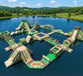 S689 Jungle Theme Inflatable Water Park