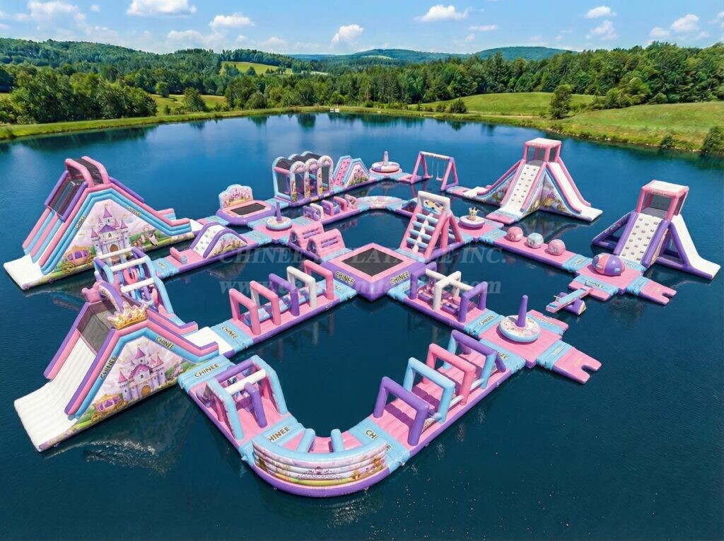 S701 Princess Parties Theme Inflatable Water Park