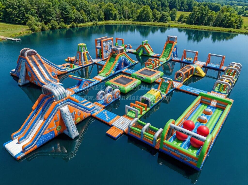 S702 Rusty Rivets Theme Inflatable Water Park