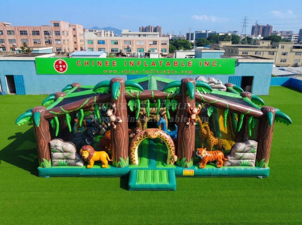 T2-7126 Jungle Theme Inflatable Bouncer