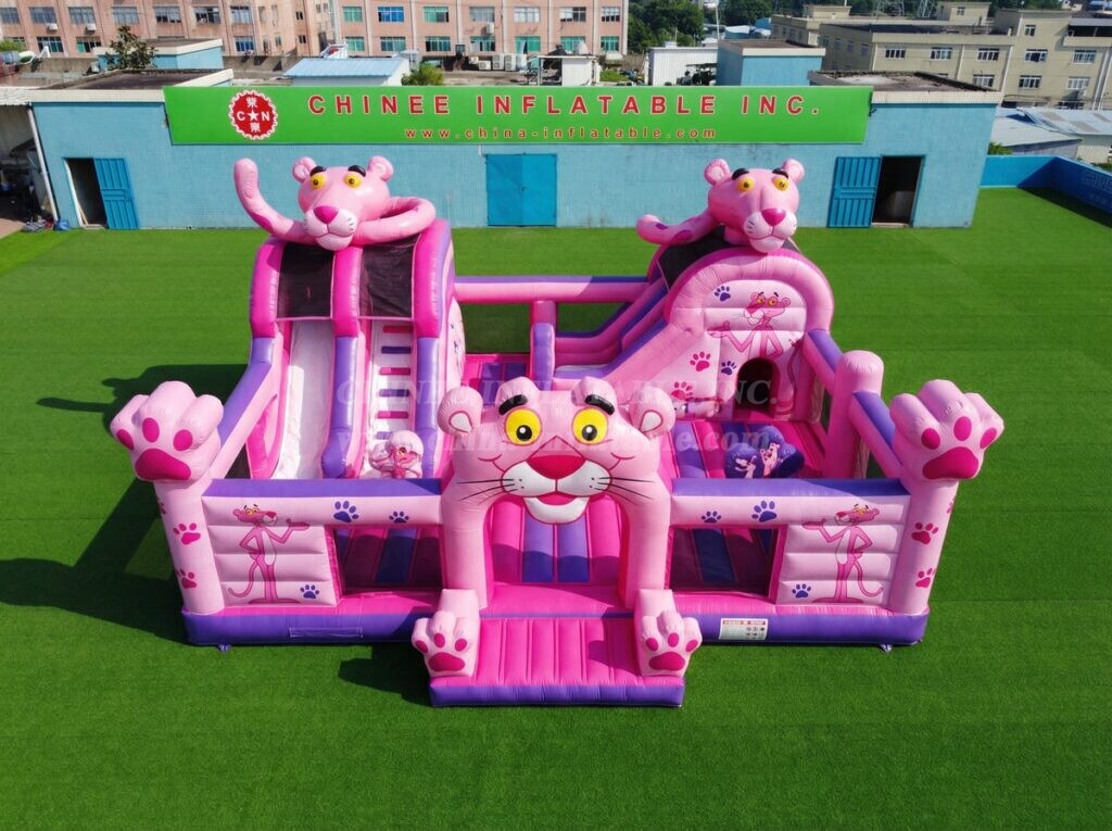T2-7144 Pink Panther Theme Inflatable Bouncer