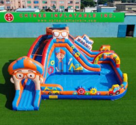 T8-6112 Blippi Wonders Theme Inflatable Water Slide