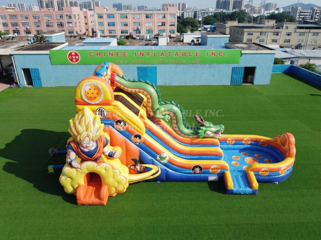 T8-6142 Dragon Ball Theme Inflatable Water Slide