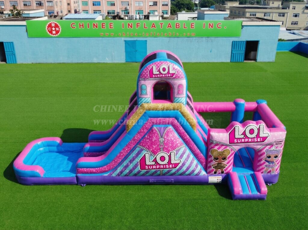 T8-6165 L.O.L.SURPRISE Theme Inflatable Water Slide