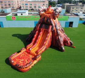 T8-6222 Volcano Theme Inflatable Water Slide
